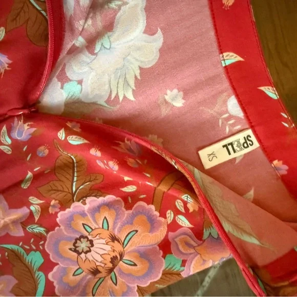 Spell & The Gypsy Collective Lotus Split Skirt Boho Bohemian Maxi Skirt Sz XS - Picture 8 of 9